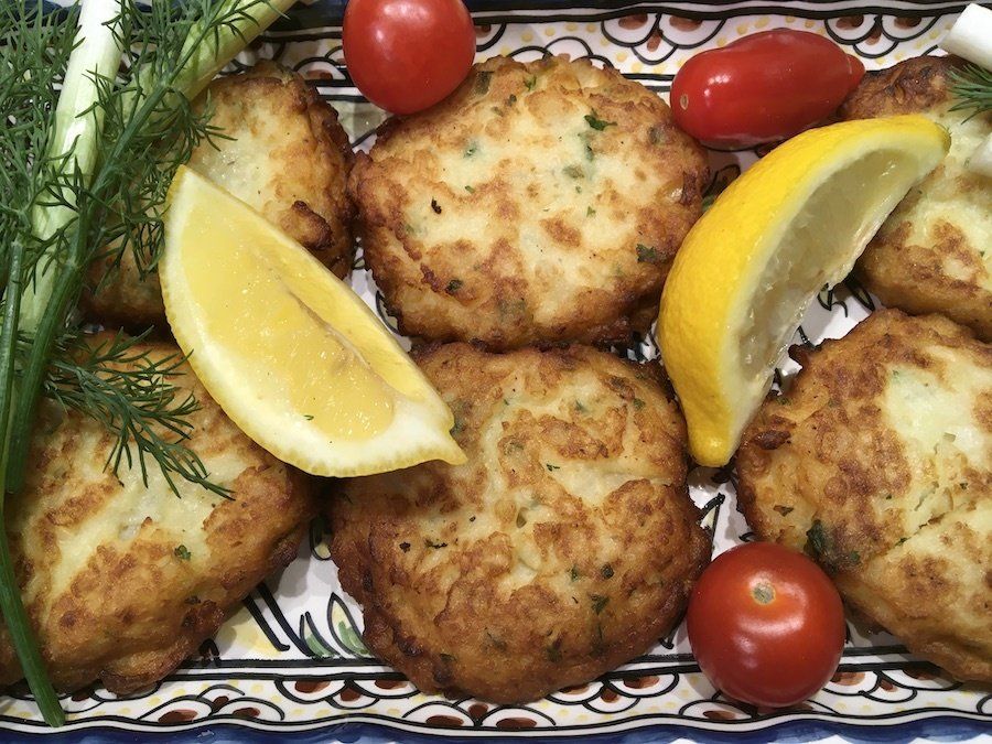 Potato Pancakes with Sour Cream and Applesauce